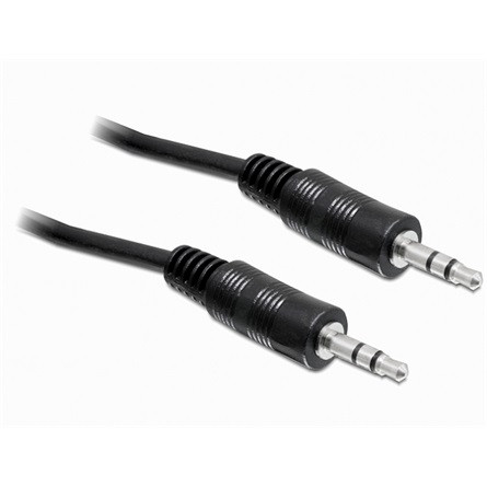 Delock Jack stereo 3,5mm M/M audio kábel 5m fekete