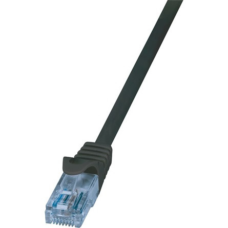 LogiLink RJ45 CAT6A 10Gb UTP M/M adatkábel 1.5m fekete