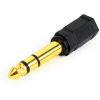 Gembird Jack stereo 6,3mm -> Jack stereo 3,5mm M/F adapter fekete