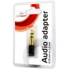 Gembird Jack stereo 6,3mm -> Jack stereo 3,5mm M/F adapter fekete