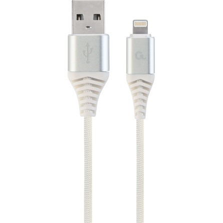 Gembird USB-A 2.0 -> Lightning M/M adatkábel 2m ezüst-fehér Premium