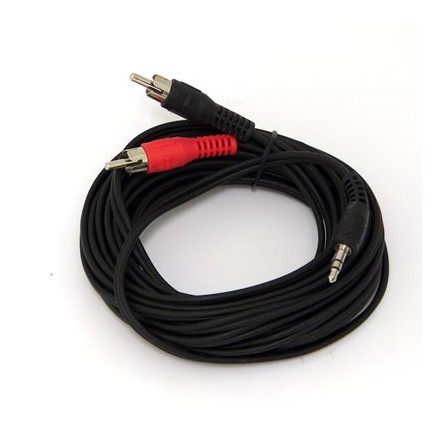 OEM Jack 3,5mm -> 2db RCA M/M audio kábel 5m