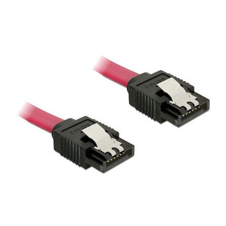 Delock SATA 3 F/F adatkábel 0.2m piros