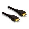 Delock HDMI 1.4 M/M video jelkábel 0.25m fekete