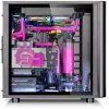 Thermaltake View 31 TG RGB táp nélküli Mid Tower számítógépház fekete Tempered Glass