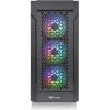 Thermaltake Versa T27 TG ARGB táp nélküli ablakos Full Tower számítógépház fekete