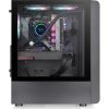 Thermaltake S200 TG ARGB táp nélküli ablakos Mid Tower számítógépház fekete