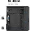 Aerocool CS-107 Mesh FRGB táp nélküli ablakos MT Mini Tower számítógépház fekete