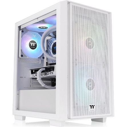 Thermaltake Versa H16 TG ARGB Snow táp nélküli ablakos MT Mini Tower számítógépház fehér