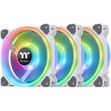 Thermaltake Riing Trio 12 RGB Radiator Fan TT Premium Edition (3-Fan Pack) rendszerhűtő ventilátor fehér