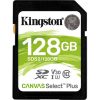 Kingston 128GB Canvas Select Plus Class 10 UHS-1 SDXC memóriakártya