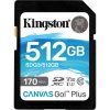 Kingston 512GB Canvas Go! Plus UHS1 U3 V30 SDXC memóriakártya