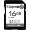 Kingston 16GB Industrial -40C to 85C UHS-1 Class10 U3 V30 A1 SDXC memóriakártya