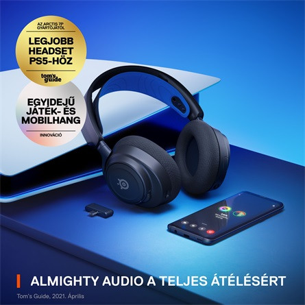 Steelseries Arctis Nova 7P gaming fejhallgató headset fekete