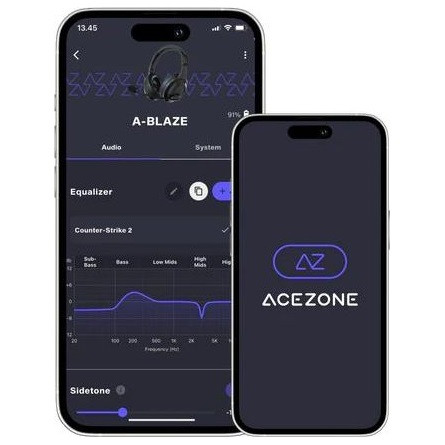 ACEZONE A-Blaze gaming fejhallgató headset fekete