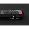 Keychron Q4 Swappable RGB Backlight Knob ISO USB gaming billentyűzet barebone fekete
