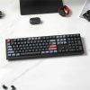 Keychron K10 Pro Bluetooth / USB magyar gaming Hot-swap Gateron G Pro Brown mechanikus billentyűzet fekete