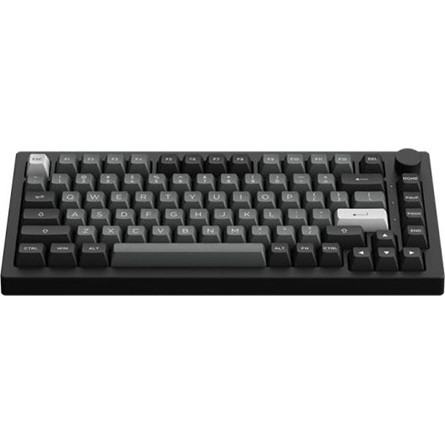 Akko 5075B Plus Black&Silver Bluetooth / vezeték nélküli / USB-C angol gaming V3 Cream Yellow pro mechanikus billentyűze