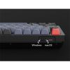 Keychron Q1 V2 USB angol Gateron G Pro Red mechanikus billentyűzet fekete