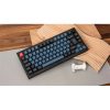 Keychron Q1 V2 USB angol Gateron G Pro Brown mechanikus billentyűzet fekete