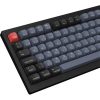 Keychron V1 Max Bluetooth / vezeték nélküli / USB magyar Gateron Jupiter Brown mechanikus billentyűzet fekete-kék