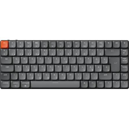 Keychron K3 Max Bluetooth / vezeték nélküli / USB magyar low profile Gateron mechanical 2.0 red mechanikus billentyűzet 