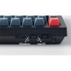 Keychron V6 Max Bluetooth / vezeték nélküli / USB magyar gaming Gateron Jupiter Red mechanikus billentyűzet fekete-szürk