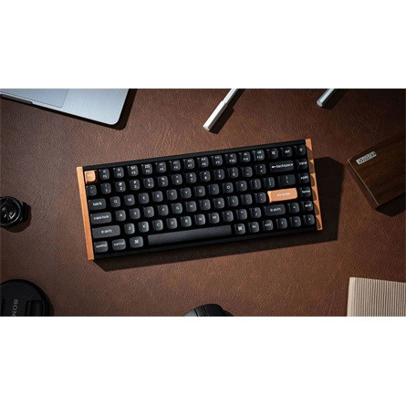 Keychron K2 HE Bluetooth / vezeték nélküli / USB magyar gaming Gateron double-rail magnetic mechanikus billentyűzet feke