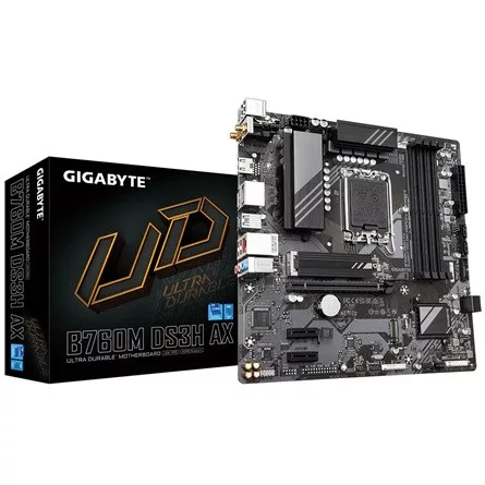Gigabyte B760M DS3H AX desktop alaplap microATX