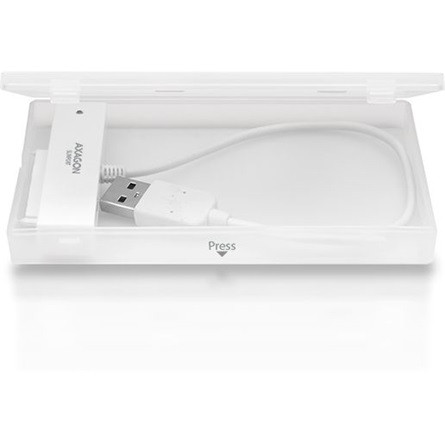 Axagon ADSA-1S 2.5" SATA3 USB2.0 külső ház fehér