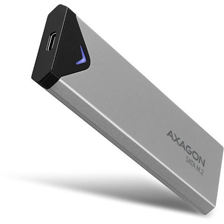 Axagon EEM2-U3C M.2 2280 SATA3 USB-C külső ház ezüst-fekete