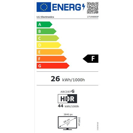 LG 27UN880P-B UltraFine Ergo Stand 27" IPS LED monitor fekete FreeSync