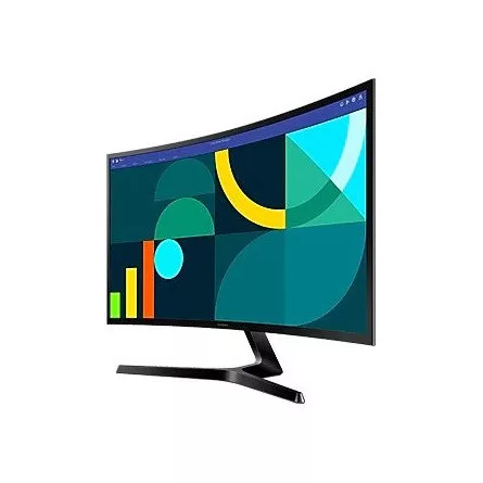 Samsung Essential S36GD 24" ívelt VA LED monitor fekete 100Hz