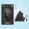 Logitech Lift Vertical Ergonomical optikai Bluetooth / vezeték nélküli vertikális egér fekete