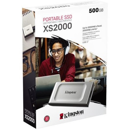 Kingston XS2000 500GB USB-C 3.2 Gen2×2 külső SSD