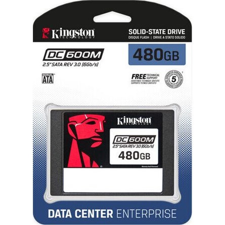 Kingston DC600M Enterprise 480GB SATA3 2,5" fekete