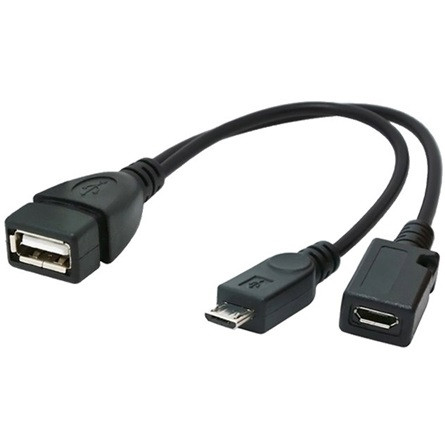 Gembird USB-A 2.0 -> USB-B 2.0 micro F/M adatkábel 0.15m fekete OTG