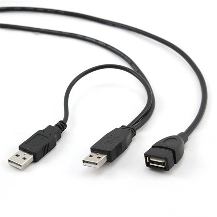 Gembird USB-A 2.0 -> USB-A 2.0 M/F adatkábel hosszabbító 0.9m fekete