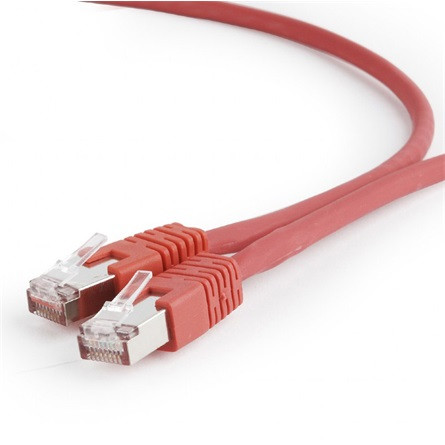 Gembird RJ45 CAT6A S/FTP - RJ45 CAT6A S/FTP M/M adatkábel 5m piros LSZH