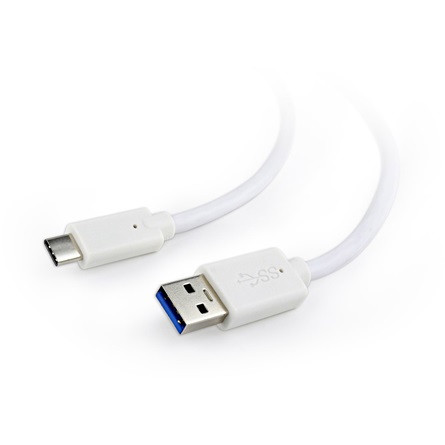 Gembird USB-C -> USB-A 3.0 M/M adatkábel 0.1m fehér