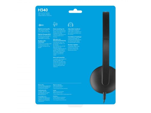 LOGI H340 USB Headset black