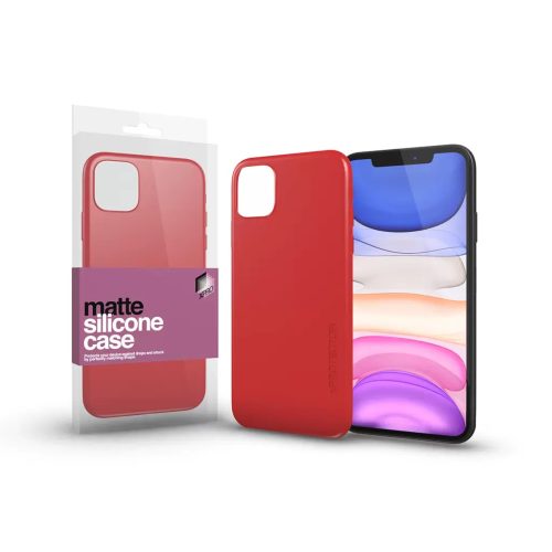 XPRO™ Szilikon matte tok ultravékony korallpiros Apple iPhone 11 Pro készülékhez