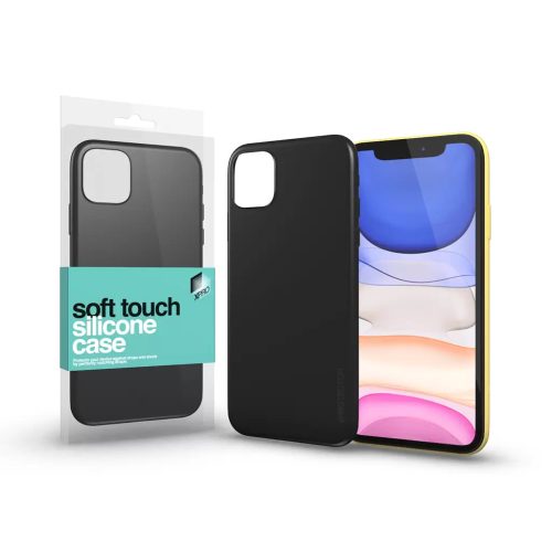 XPRO™ Soft Touch szilikon tok fekete Apple iPhone 11 készülékhez