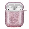 XPRO™ Apple Airpods csillámos szilikon tok pink