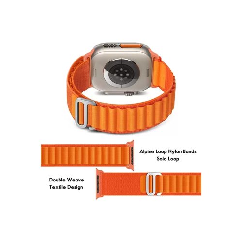 XPRO™ Apple Watch Alpesi szíj narancs Apple Watch 42mm (S1-S3) / 44mm / 45mm / 46mm / 49mm készülékhez