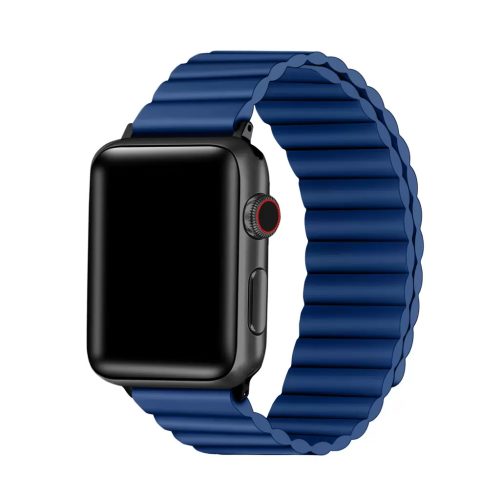 XPRO™ Apple Watch mágneses szilikon szíj kék 42mm / 44mm / 45mm / 49mm