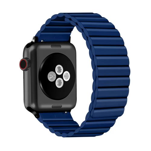 XPRO™ Apple Watch mágneses szilikon szíj kék Apple Watch 42mm (S1-S3) / 44mm / 45mm / 46mm / 49mm készülékhez