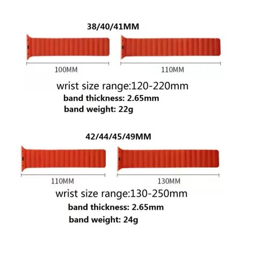 XPRO™ Apple Watch mágneses szilikon szíj kék Apple Watch 42mm (S1-S3) / 44mm / 45mm / 46mm / 49mm készülékhez