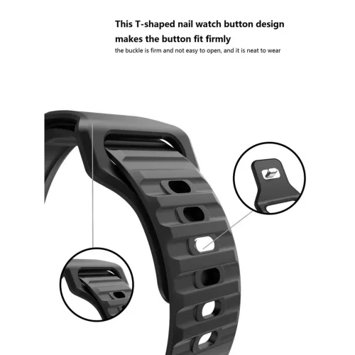 XPRO™ Apple Watch sport szilikon szíj Pink Apple Watch 42mm (S1-S3) / 44mm / 45mm / 46mm / 49mm készülékhez