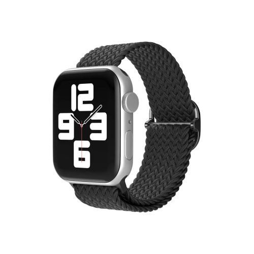 XPRO™ Apple Watch szőtt szövet körpánt Fekete 42mm/44mm/45mm/49mm